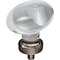 Jeffrey Alexander 1-5/8" Overall Length Brushed Oil Rubbed Bronze Football Glass Harlow Cabinet Knob G110L-DBAC - alternate 1